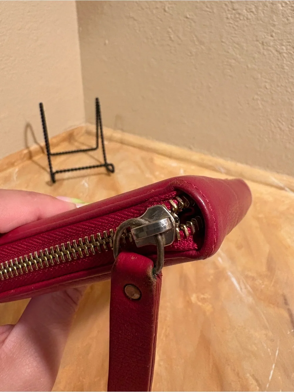 See By Chloe Red zip-around wallet